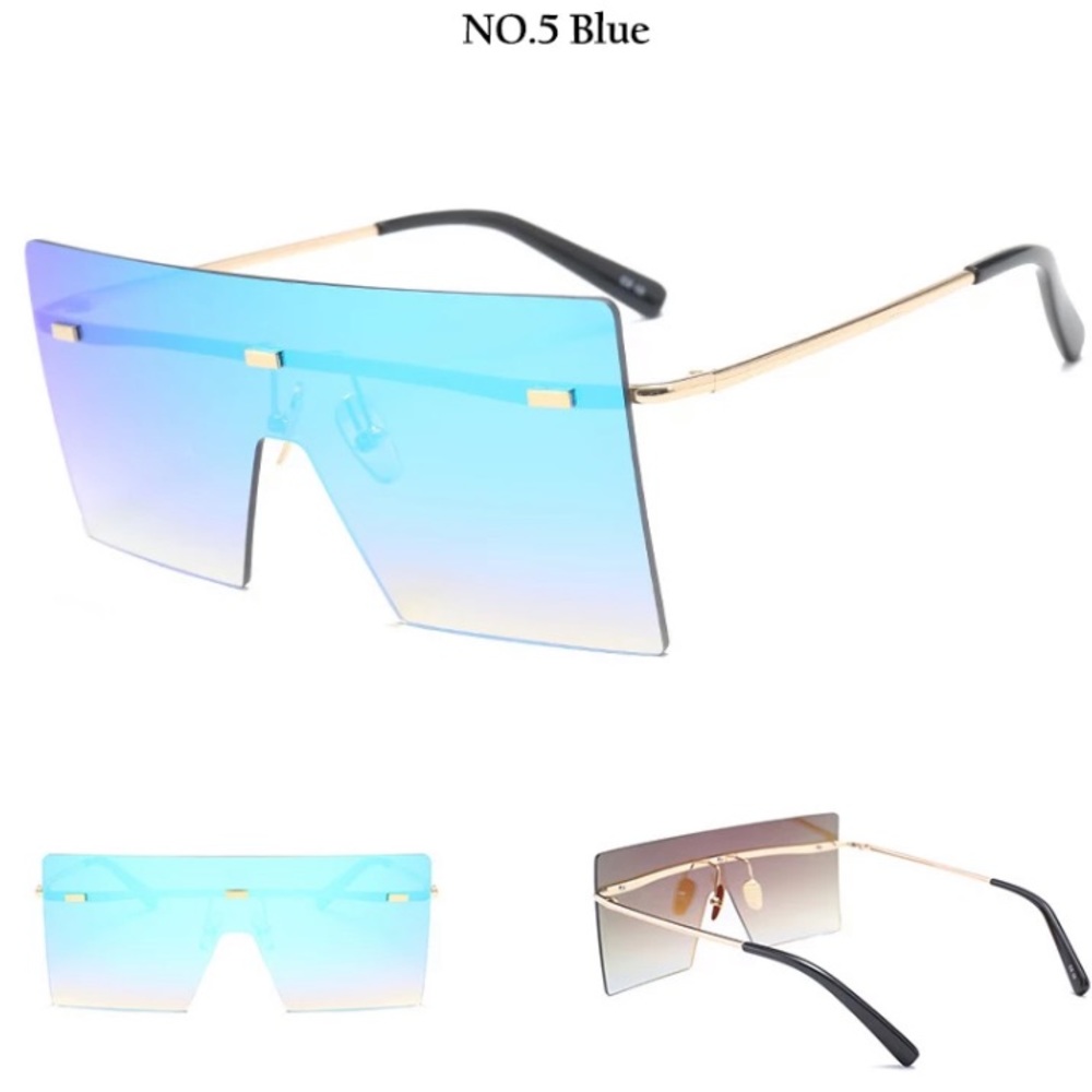 *Price Drop* Oversized Square Rimless Sunglasses - Picture 3 of 3